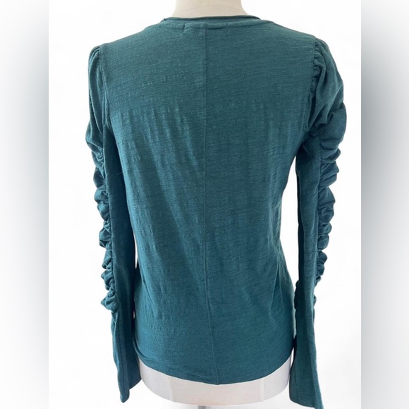 We The Free Natasha Tee Dark Green Size Small - Picture 4 of 7